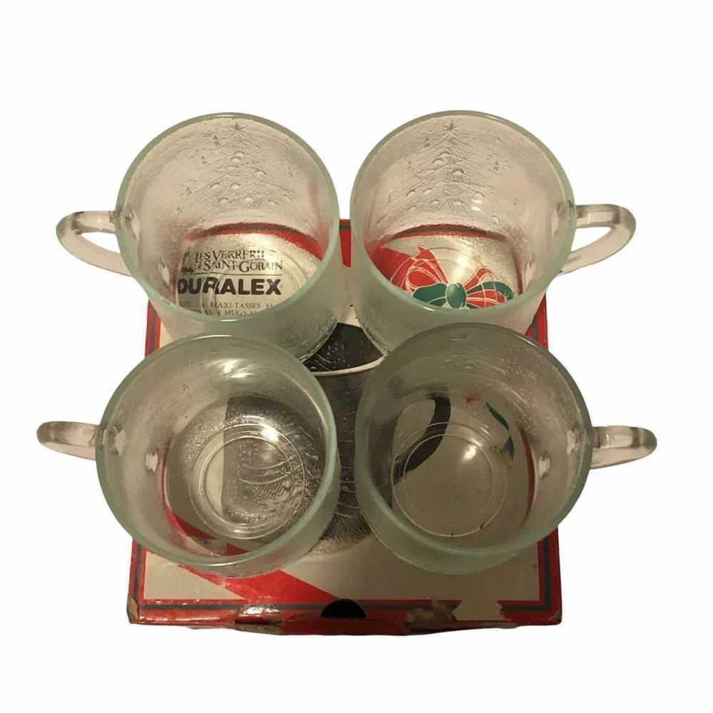 DURALEX 𝅺Les Verreries de Saint Gobain Glass Mugs 4